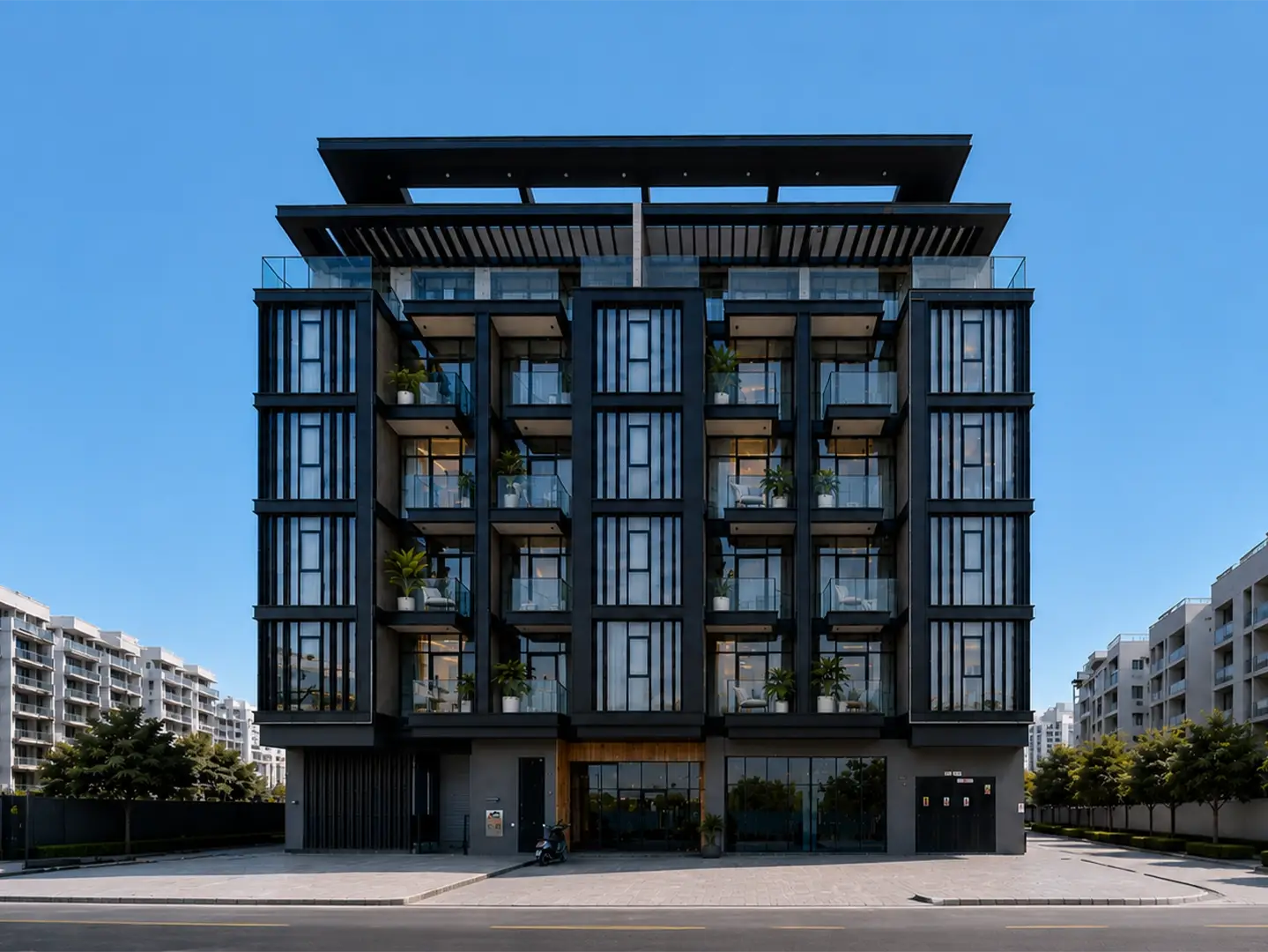 The Spark by Esnaad residential building in Meydan District 11 Dubai, featuring contemporary architecture, glass balconies, premium finishes, and modern urban living.